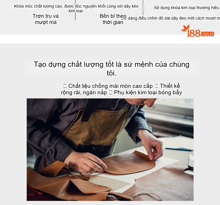 Túi Đeo Ngực/Đeo Chéo Nam Da Thật Kiểu Ba Lô Mini Đa Năng Thời Trang Màu Đen chi tiết 9
