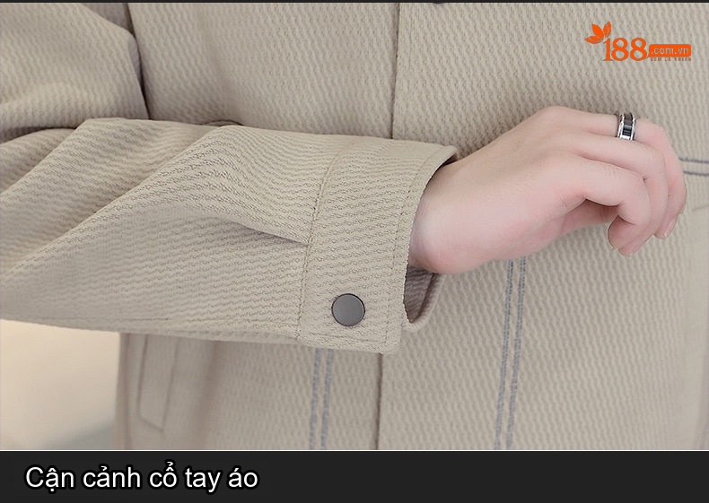 Áo Khoác Nam Dày Dặn Lót Lông Cừu Mùa Thu Kiểu Dáng Thời Trang Màu Đen, Nâu, Be chi tiết 23