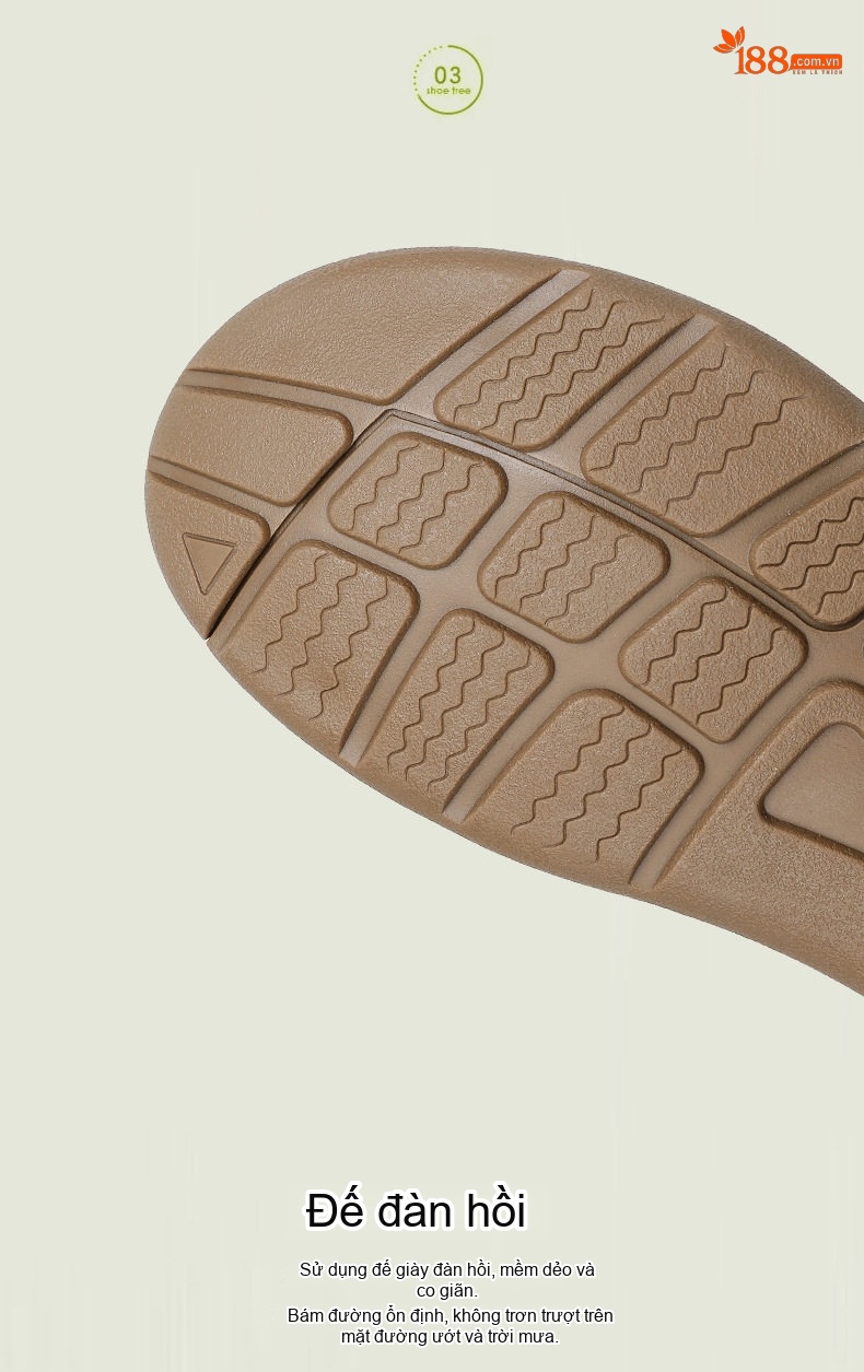 Sandal Nam Quai Dán Bện Dây Thoáng Khí Đế Cao 2cm chi tiết 5