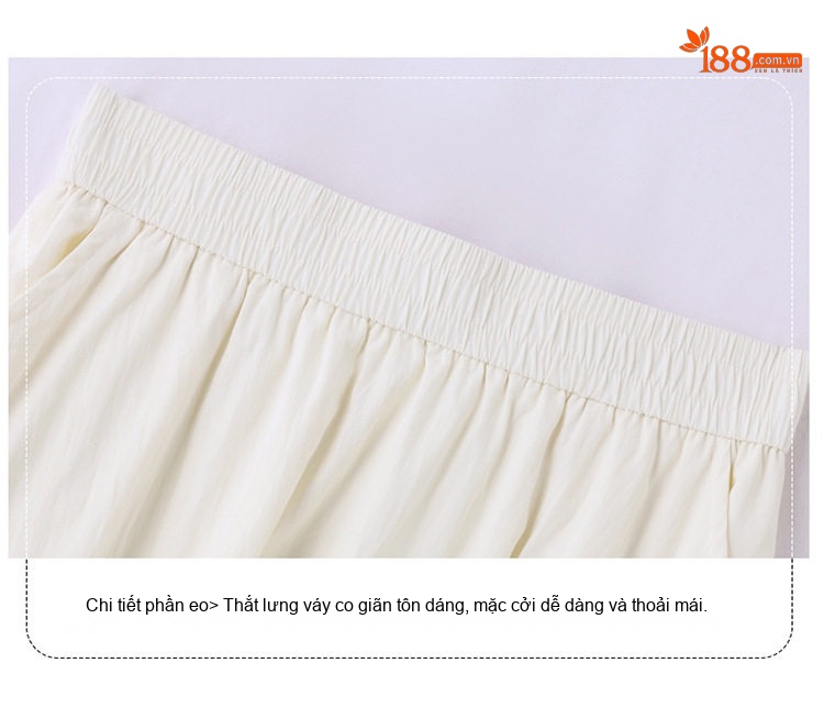Set Bộ Áo Croptop Tay Ngắn Và Chân Váy Công Sở Dáng Dài Xòe Phong Cách Hàn Quốc Màu Xám, Kem, Xanh Olive chi tiết 6