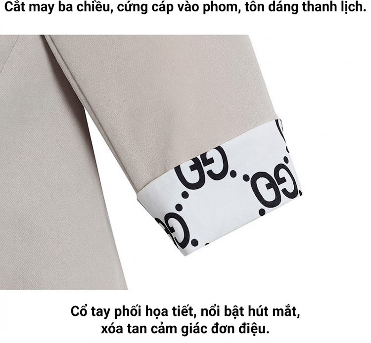Bộ Vest Công Sở Nữ Tay Lỡ Màu Hồng chi tiết 12