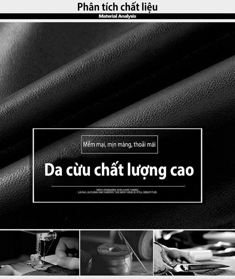 Áo Khoác Da Cừu Thật Nam Cổ Bẻ Ngắn Tay Dài Phong Cách Doanh Nhân Màu Xám chi tiết 2