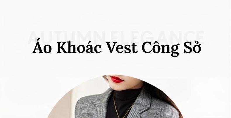 Áo Khoác Blazer Nữ Kẻ Caro Thiết Kế Thanh Lịch Phong Cách Thu Đông Màu Be, Xám chi tiết 15