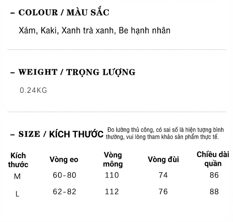 Quần Carrot Nữ Ống Rộng Phong Cách Retro Lưng Cao Màu Trắng, Xám, Kem, Xanh... chi tiết 5