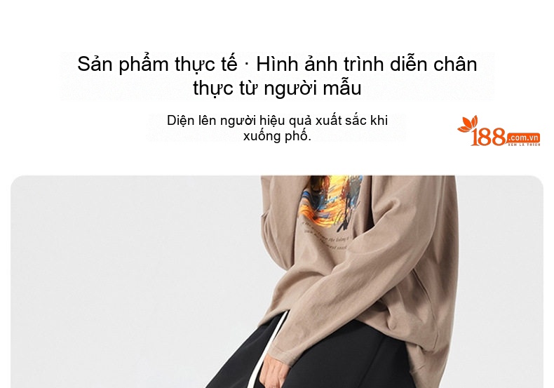 Quần dài nam ống rộng thu đông dáng thể thao phong cách Ins chi tiết 9