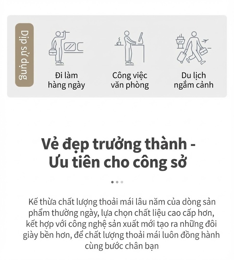 Giày Lười Nam Da Thật Lộn Chiều Cao Đế Khoảng 3cm Phong Cách Anh Màu Đen, Kem chi tiết 2