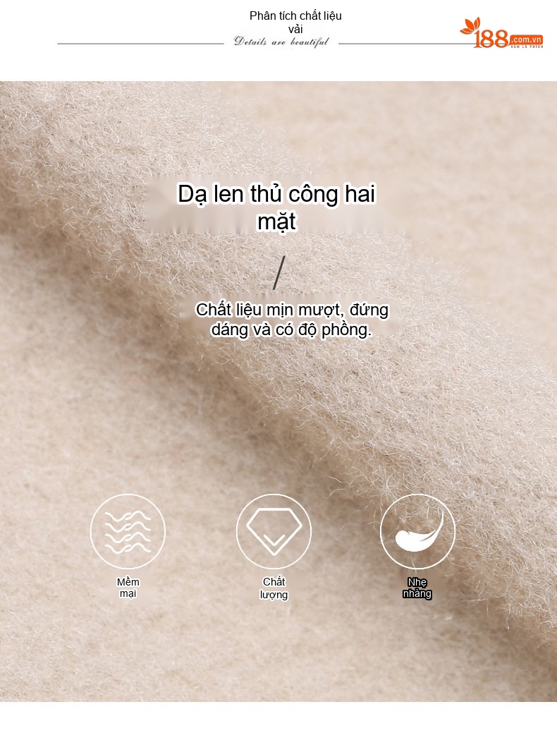 Áo Khoác Dạ Nữ Dáng Dài Thắt Eo Phong Cách Thời Trang Màu Be, Đen, Đỏ... chi tiết 9