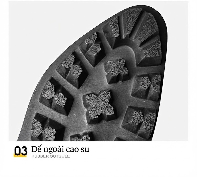 Boot Chelsea Nam Da Bò Mũi Nhọn Khắc Hoa Chiều Cao Đế Khoảng 4cm Màu Đen, Nâu chi tiết 17
