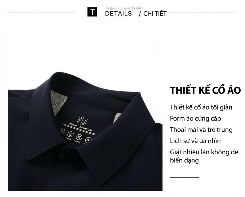 Áo Khoác Nam Trung Niên Mỏng Dáng Rộng Cổ Bẻ Màu Xanh Navy, Be chi tiết 4