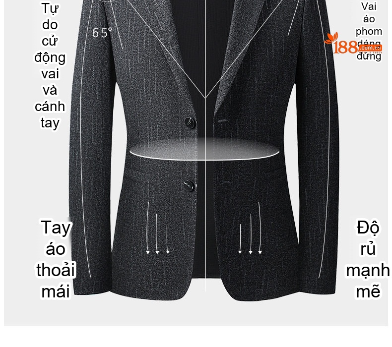 Áo Vest Dệt Kim Co Giãn Thu Đông Trung Niên Nam Kiểu Ôm Dáng Màu Xám Đen chi tiết 4