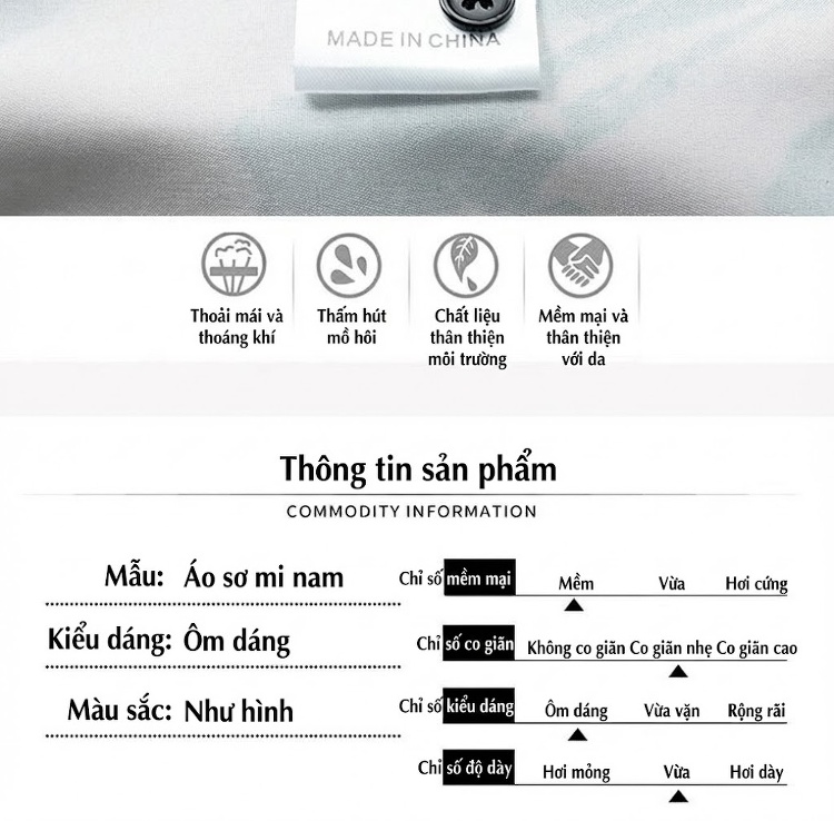 Áo Sơ Mi Nam Dài Tay Họa Tiết Trừu Tượng Chống Nhăn Màu Đen, Vàng chi tiết 4