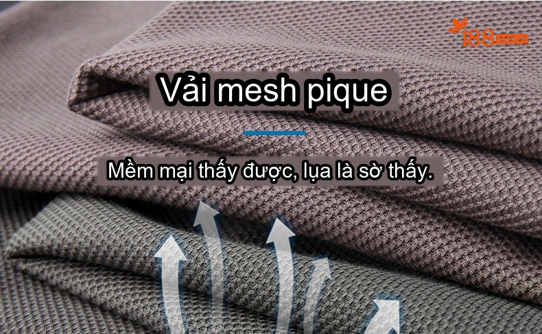 Áo Polo Nam Cotton Tay Ngắn Cổ Bẻ Form Rộng Màu Đen, Xám, Nâu, Xanh Navy chi tiết 5