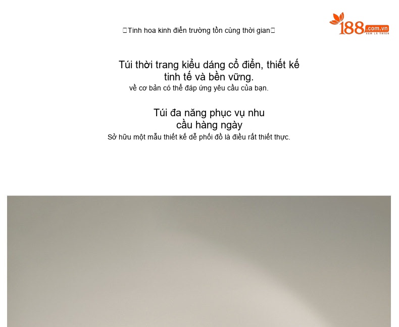 Túi Đeo Vai/Đeo Chéo Nữ Da Thật Phong Cách Vintage Tối Giản Màu Nâu chi tiết 3