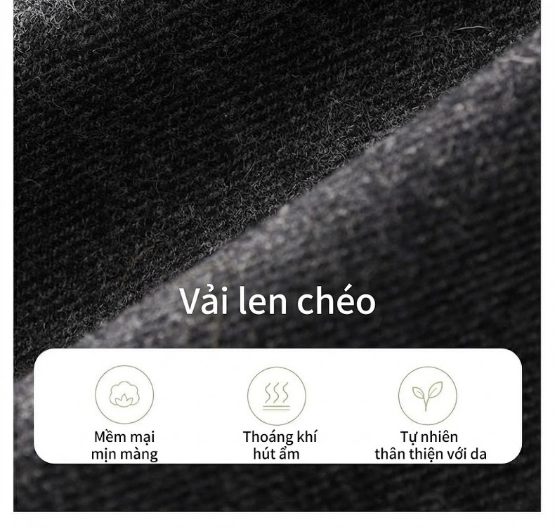 Váy liền thân Nữ Dáng Xòe Thu Đông Chất Liệu Len Lông Cừu Họa Tiết Xương Cá Eo Ôm Phong Cách Pháp Màu Xám chi tiết 10