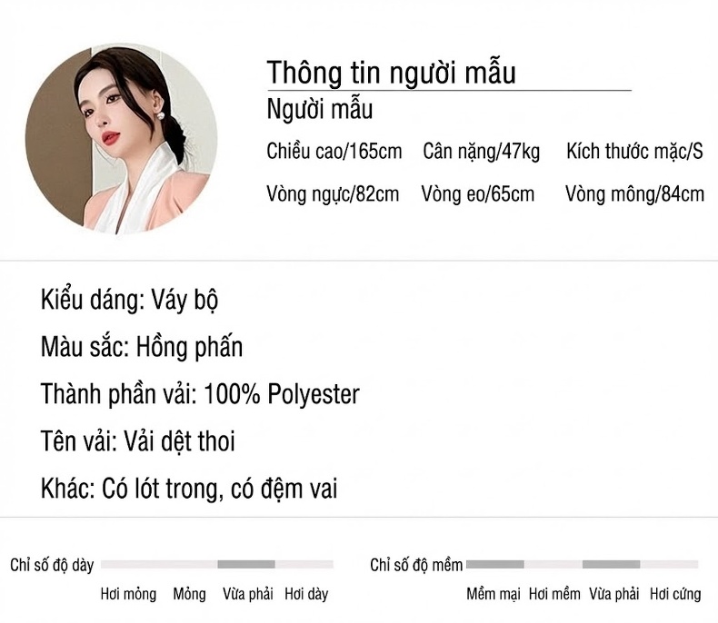 Set Áo Vest Công Sở Nữ Tay Lỡ và Chân Váy Bút Chì Dáng Dài Màu Hồng chi tiết 2