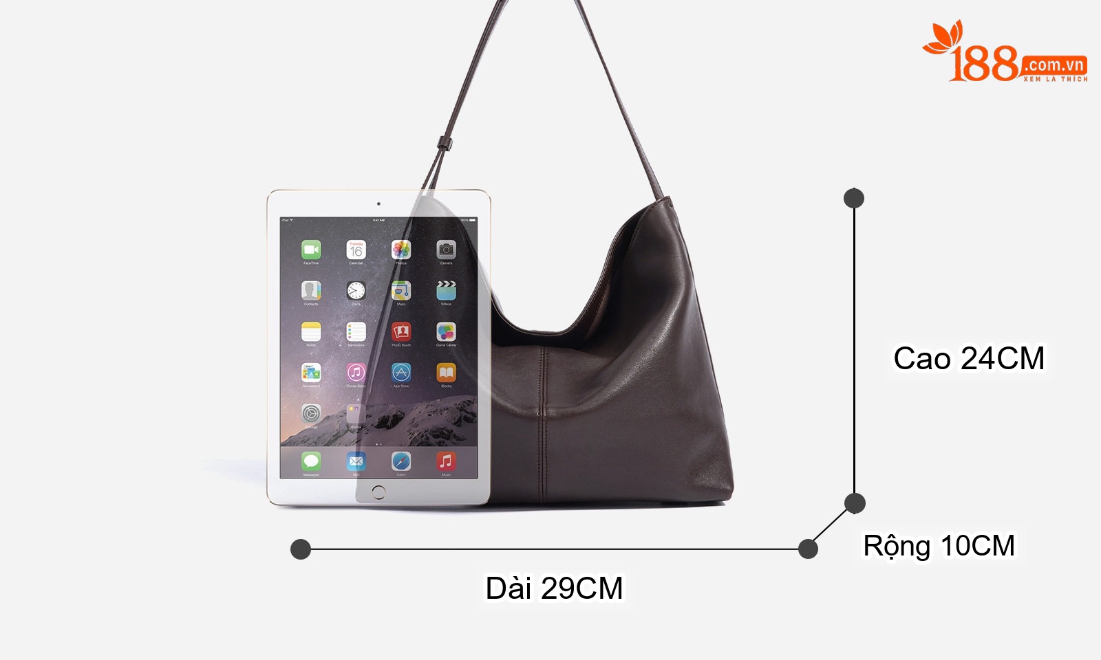 Túi Tote Da Cừu Đeo Vai/Đeo Chéo Phong Cách Tối Giản, Sức Chứa Lớn Màu Đen, Nâu