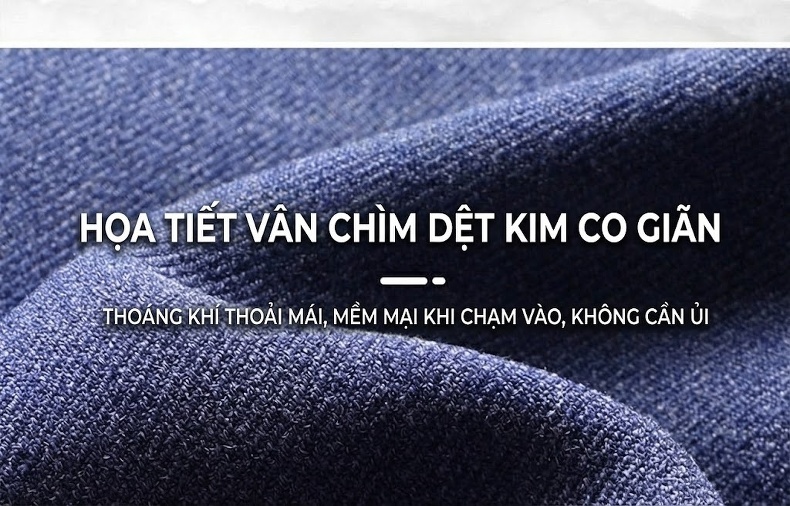 Áo Vest Nam Dệt Kim Co Giãn Không Nhăn Phong Cách Hàn Quốc Màu Đỏ Tía, Xanh Navy, Be, Xám... chi tiết 5