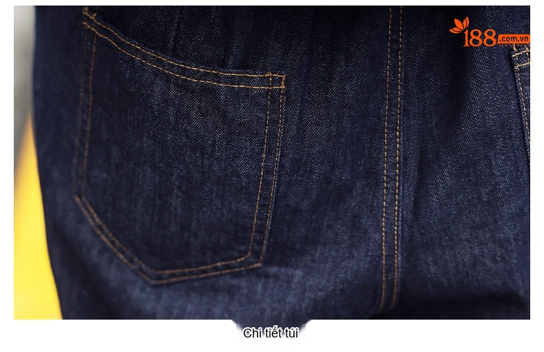 Set Bộ Quần Áo Nữ Jean Dáng Suông Công Sở Thanh Lịch Màu Xanh Navy chi tiết 26