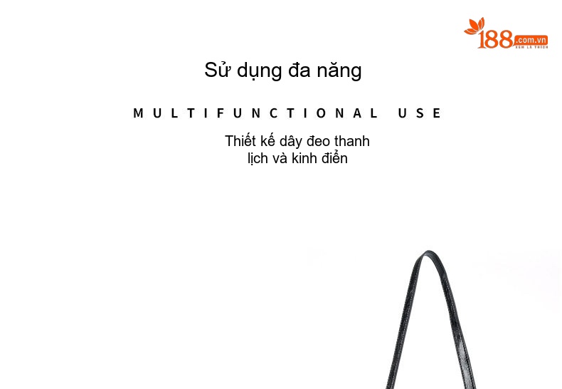 Túi Đeo Vai Nữ Da Bóng Chuỗi Hạt Phong Cách Retro Màu Đen, Đỏ chi tiết 22