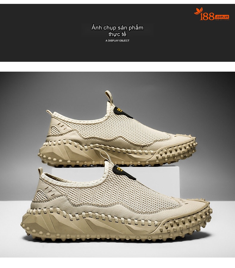 Sandal Nam Vải Lưới Thoáng Khí Nhanh Khô Đế Cao 3cm chi tiết 18