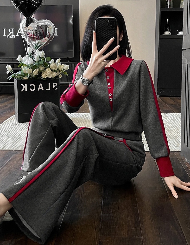 Bộ đồ thể thao nữ dáng rộng phong cách Hàn Quốc chi tiết 12