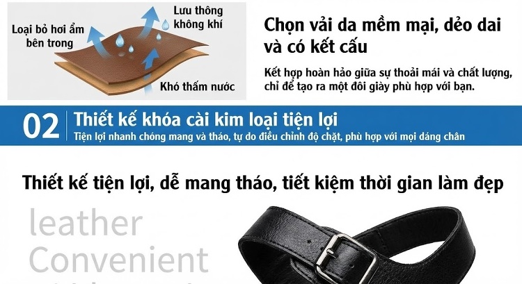 Dép Sandal Nữ Quai Chéo Da Bóng Đế Mềm Chống Trượt Đế Cao 3cm - 4cm Màu Bạc, Đen chi tiết 6