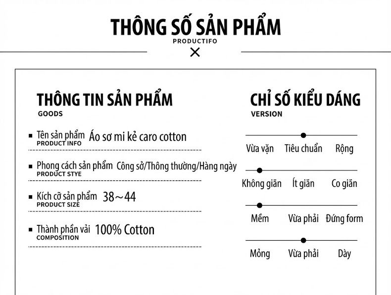 Áo Sơ Mi Dài Tay Nam Cotton Mỏng Phong Cách Thời Trang Họa Tiết Kẻ Caro chi tiết 9