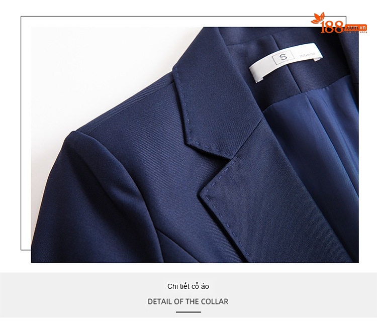 Bộ Vest Công Sở Nữ Dáng Ôm Tay Dài Phong Cách Thời Trang Màu Đen, Xanh Navy, Nâu chi tiết 27