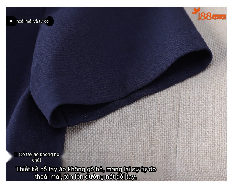 Set Bộ Vest Công Sở Nữ Tay Ngắn Thiết Kế Thanh Lịch Màu Đen, Xanh Navy chi tiết 13