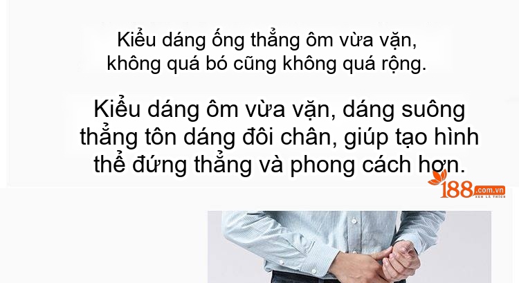Quần Jean Dáng Suông Nam Co Giãn Thoải Mái Màu Đen chi tiết 38