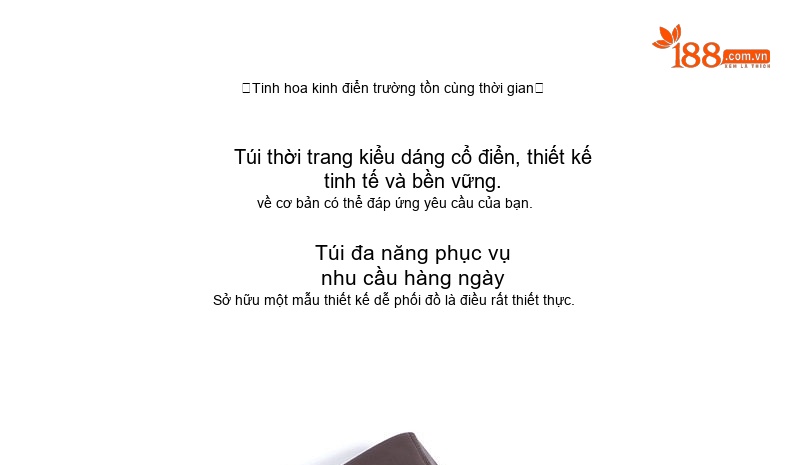 Túi Đeo Vai Nữ Da Bóng Dung Tích Lớn Phong Cách Thời Trang Công Sở Màu Đen, Nâu chi tiết 8