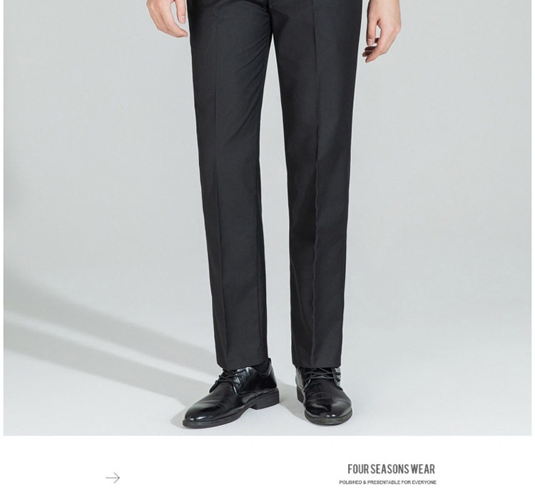 Quần Tây Nam Dáng Slimfit Vải Cotton Chống Nhăn Màu Đen, Xám chi tiết 15