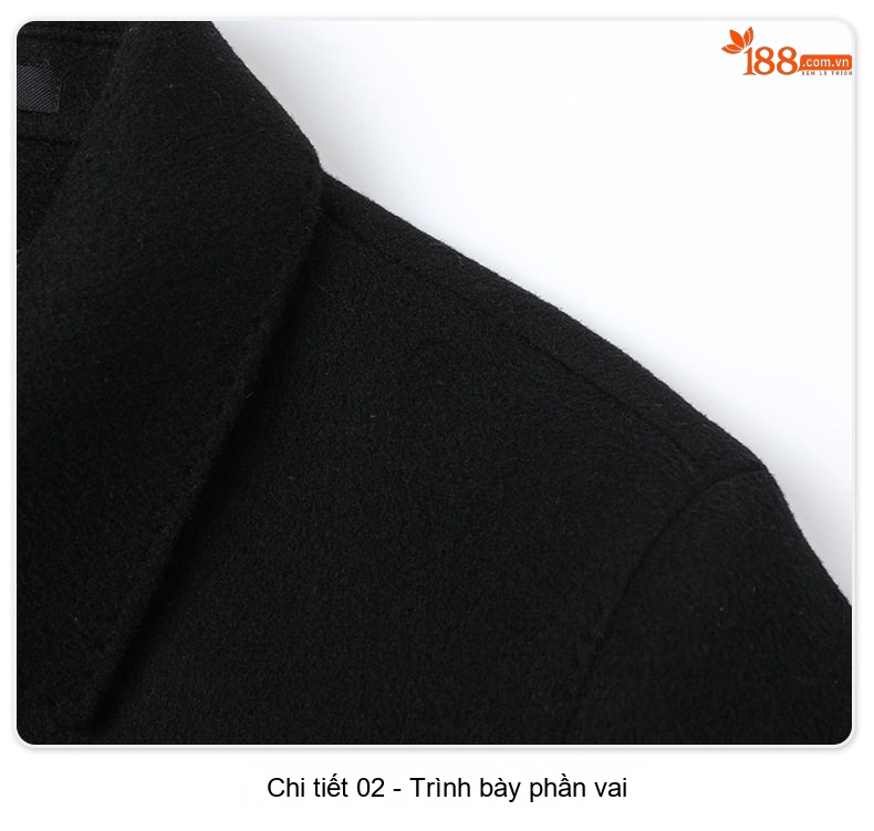 Áo Khoác Dạ Nam 100% Lông Cừu Dáng Ngắn Màu Đen, Nâu chi tiết 25