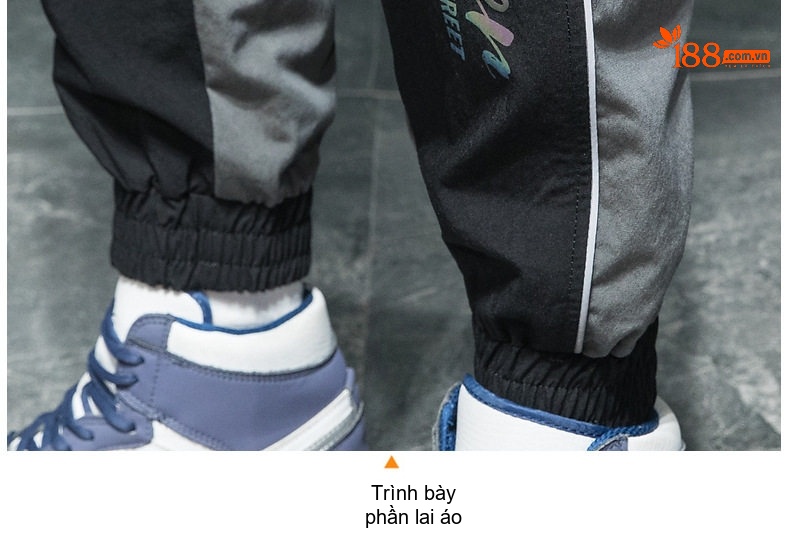 Quần jogger nam bo gấu mùa hè chất liệu mỏng nhẹ thoáng khí, form rộng thể thao chi tiết 21