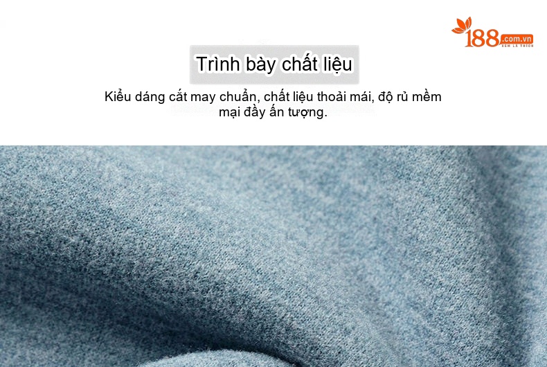 Áo Thun Dài Tay Nam Dệt Kim Đức Nhung Cổ Tròn Kiểu Chui Đầu Màu Xám, Xanh Dương, Đen, Xanh Navy... chi tiết 5