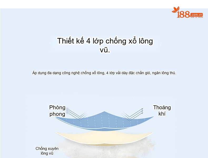 Áo Khoác Nam Dáng Vest Lông Vũ Dày Dặn, Áo Khoác Dạ Hai Mặt Màu Nâu chi tiết 16