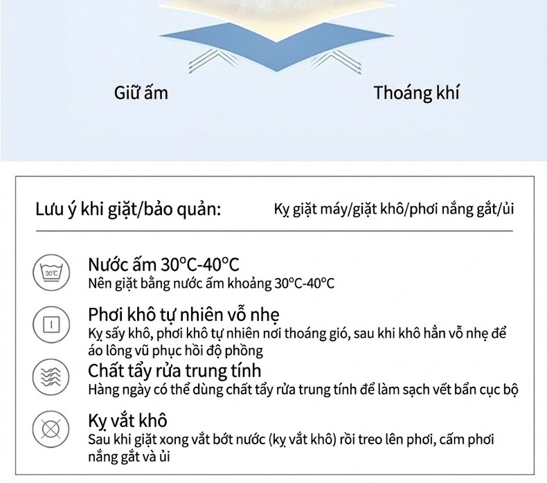 Áo Khoác Nam Dáng Vest Lông Vũ Dày Dặn, Áo Khoác Dạ Hai Mặt Màu Nâu chi tiết 17