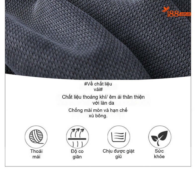 Quần Jean Ống Suông Nam Lyocell Dáng Rộng Thoải Mái Màu Xám, Nâu, Xanh Dương, Đen chi tiết 6