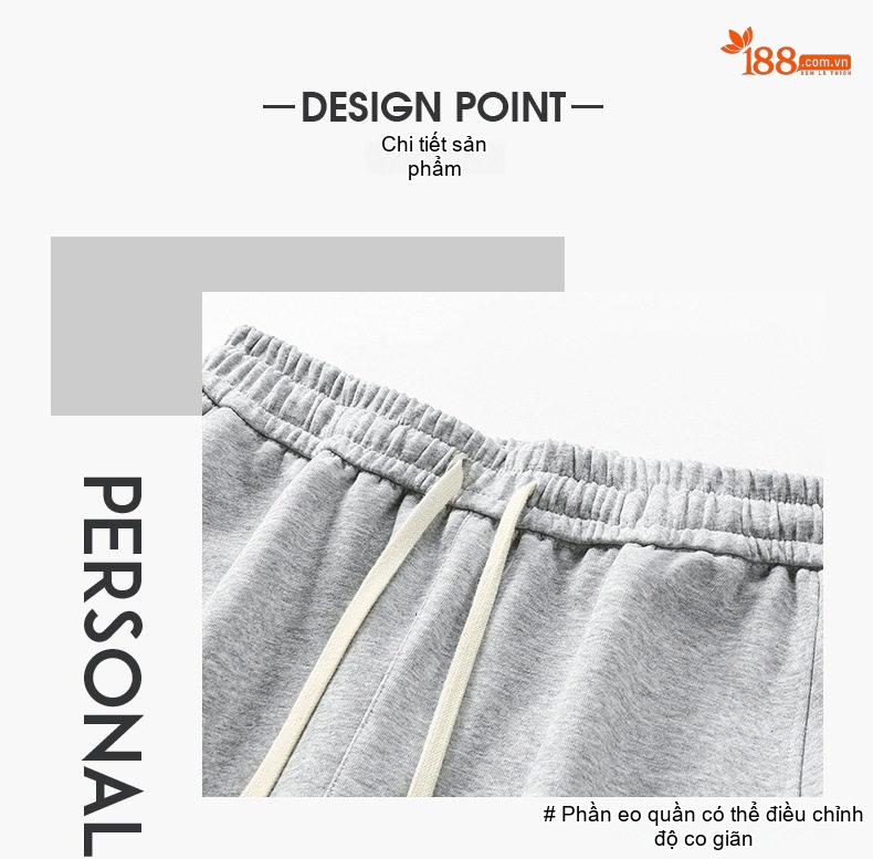Quần dài nam ống rộng thẳng đứng dáng thể thao chất liệu cotton chi tiết 5