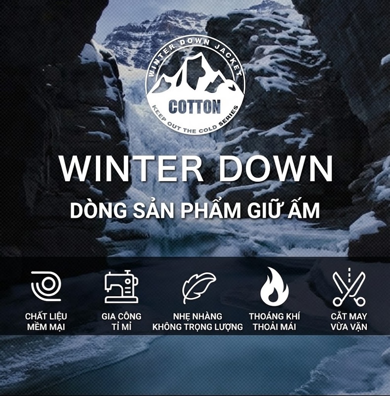 Áo Khoác Bông Nam Thu Đông Cổ Trụ Dáng Ôm Nhẹ Giữ Ấm Màu Đen, Xám, Xanh... chi tiết 1