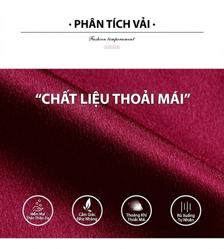 Áo Khoác Gió Nữ Dáng Dài Vừa Phong Cách Thanh Lịch Màu Đỏ, Đen, Xanh Lá chi tiết 8