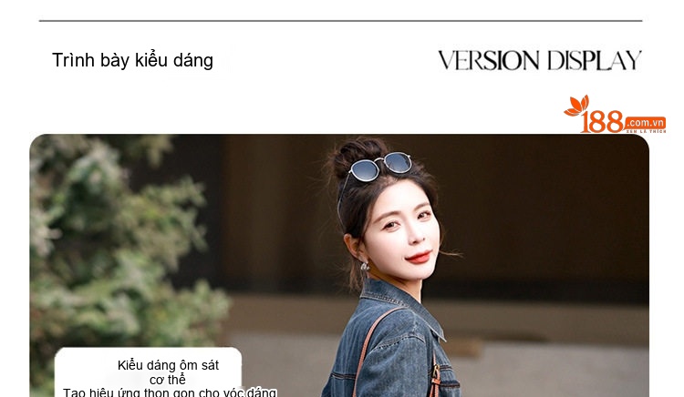 Váy Đầm Jean Nữ Dáng Dài Thắt Eo Phong Cách Công Sở Màu Xanh Denim chi tiết 4