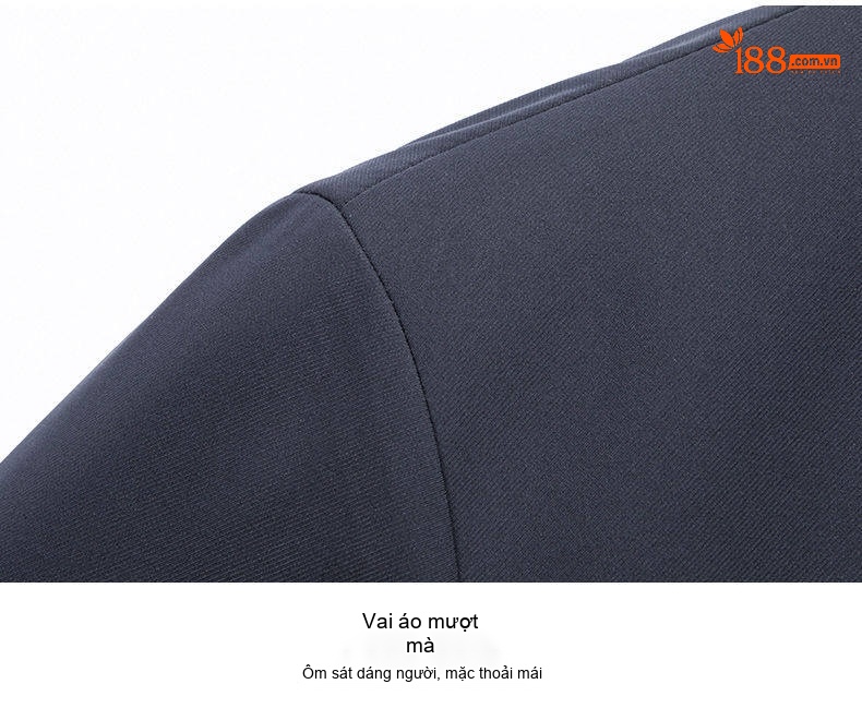 Áo Khoác Nam Dáng Suông Cổ Bẻ Khóa Kéo Phong Cách Doanh Nhân Màu Xanh Navy, Be chi tiết 22