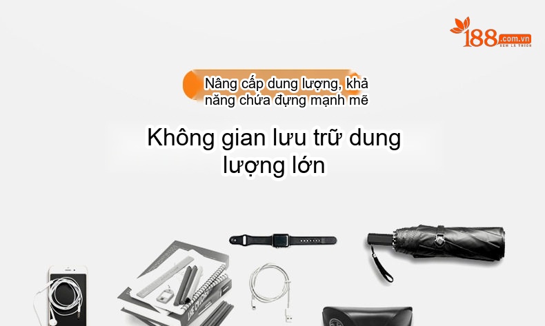 Balo Nam Cá Tính Chống Nước Cho Học Sinh Cấp 2 3, Thanh Niên, Túi Đựng Laptop Phong Cách Âu Mỹ Màu Đen chi tiết 10