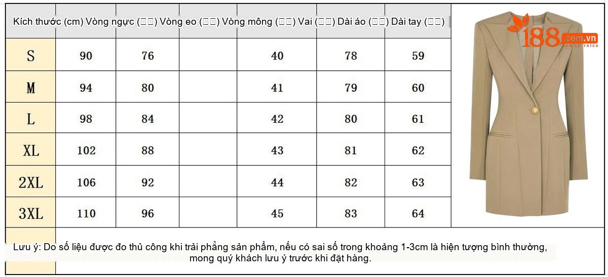 Đầm Vest Nữ Ôm Dáng Thời Trang Công Sở Cao Cấp Màu Be, Đen, Xanh chi tiết 1