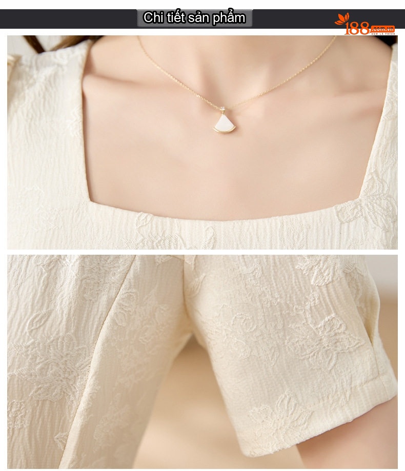 Váy Suông Nữ Tencel Tay Ngắn dáng chữ A Thanh Lịch Màu Be, Đen chi tiết 28