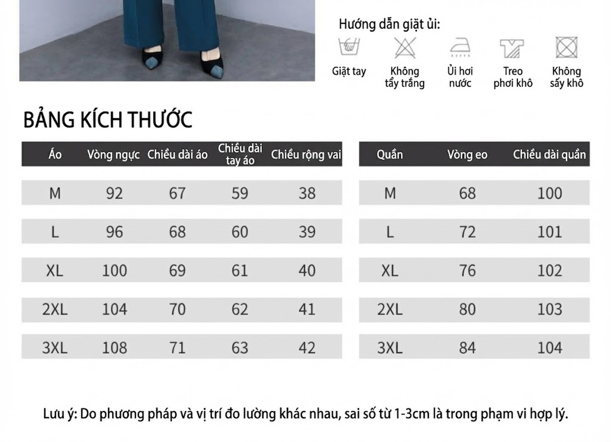 Bộ Vest Công Sở Nữ Dáng Ôm Phong Cách Thời Trang Màu Đen, Đỏ Rượu, Xanh, Trắng Kem chi tiết 2