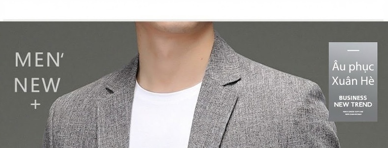 Áo Vest Nam Cotton Linen Mỏng Dáng Ôm Màu Xám chi tiết 1