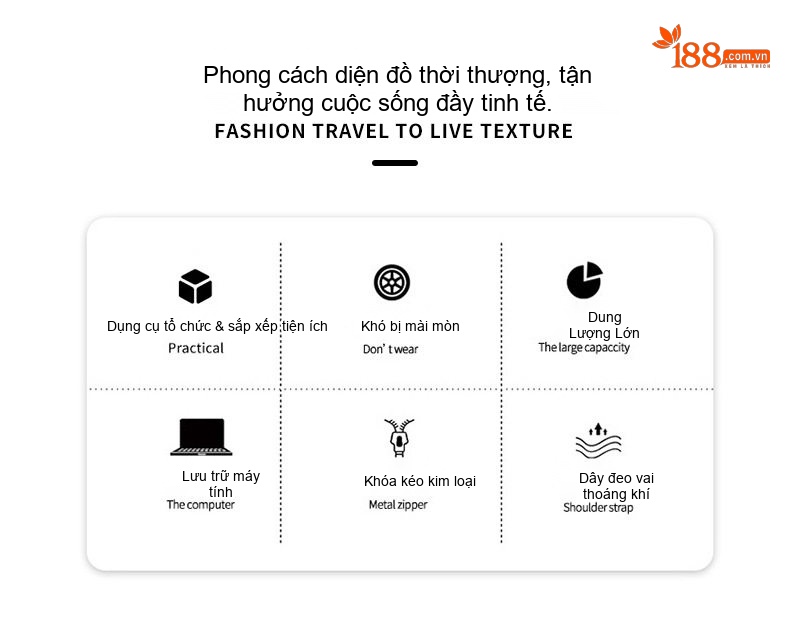 Balo Laptop Nam Da Bò Dung Lượng Lớn Đựng Đồ Du Lịch Ngắn Ngày Màu Đen chi tiết 8