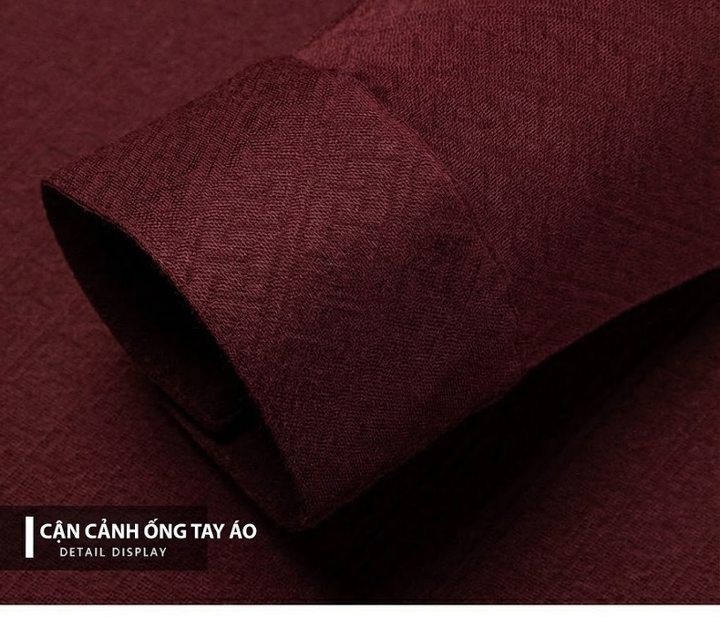 Áo Polo Nam Tay Dài Dệt Kim Cashmere Chống Nhăn Màu Đen, Đỏ Rượu Vang, Xám chi tiết 22